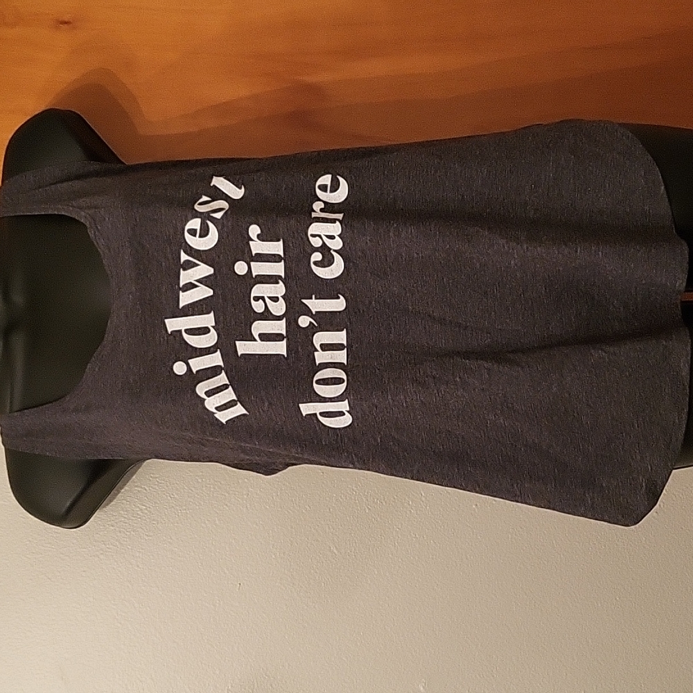 Womens "Midwest Hair Don't Care" Tank Top